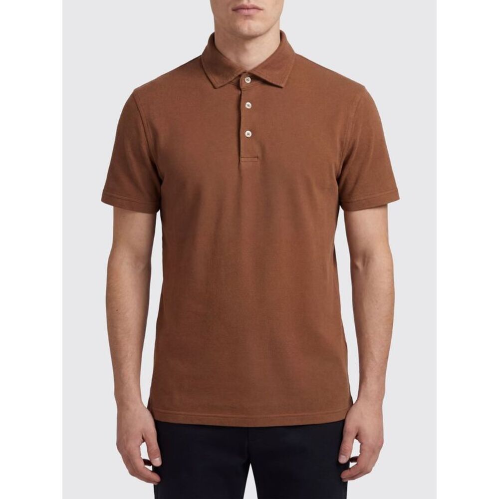 Fedeli Polo Shirt Men Brown